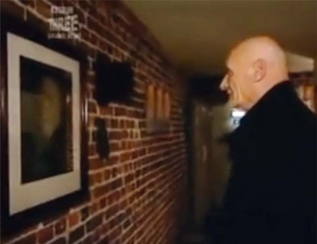 Kevin stares at the portrait of ‘George Bull’ complete with prominent name plate.