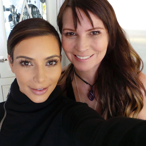 PSYCHIC Sisters’ Jayne Wallace with American media personality Kim Kardashian. (Photo: Facebook) 