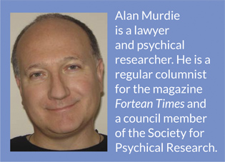 Alan Murdie is a lawyer and psychical researcher. He is a regular columnist for the magazine Fortean Times and a council member of the Society for Psychical Research.