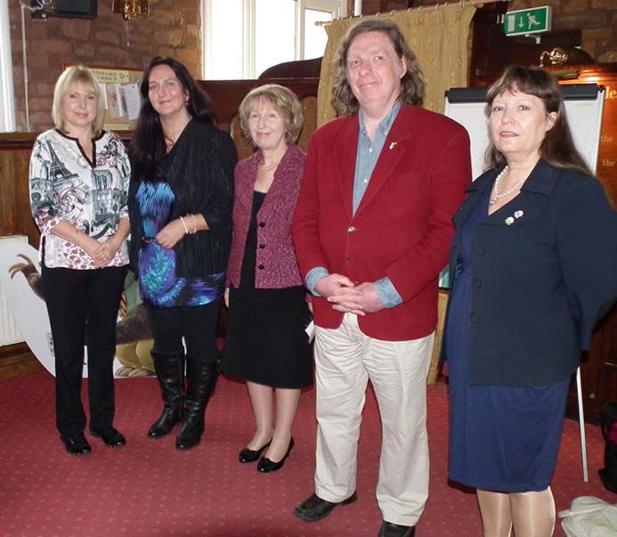 From left: Hayley Maclean, Donna Sinclair-Hogan, Joan Boydell (church president), Steven Ingham Greer and Kim Moore-Cullen (Photo: Lew Sutton)