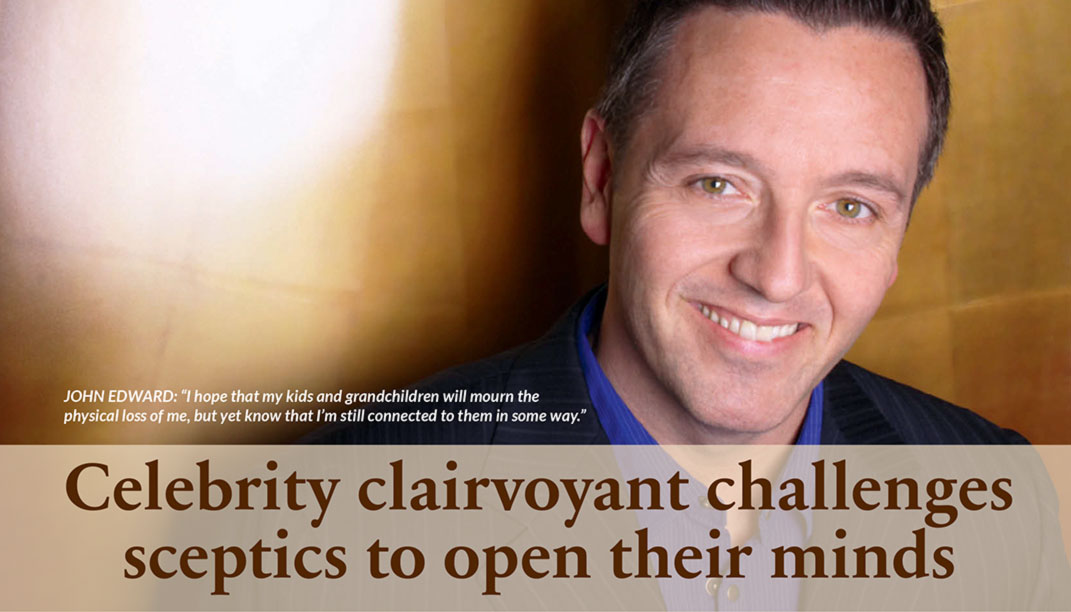 Celebrity clairvoyant challenges sceptics to open their minds