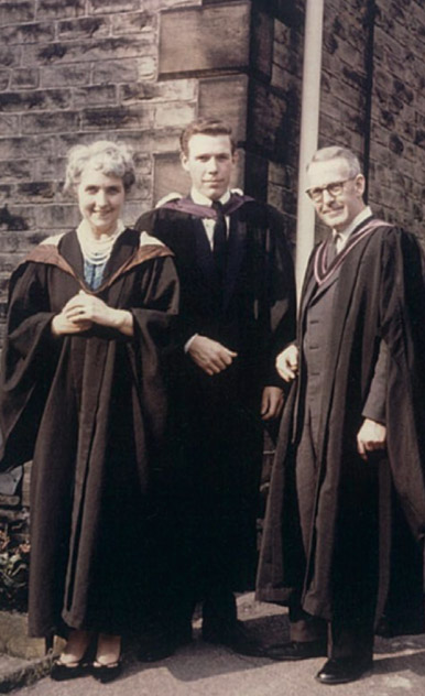 Roger Whitby with his parents George and Florence at his Sheffield University graduation in the summer of 1963.