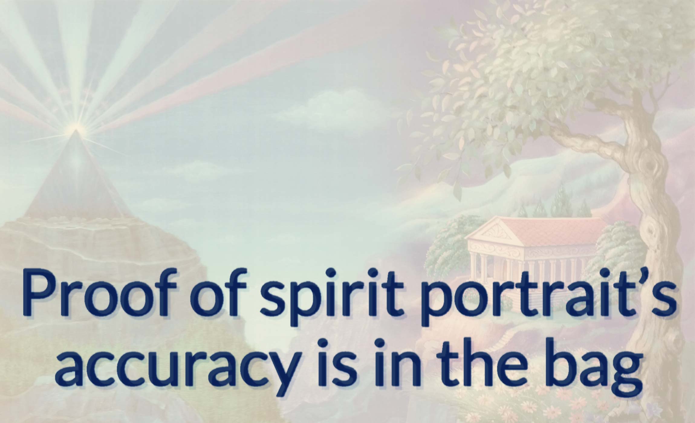 Proof of spirit portrait’s accuracy is in the bag 